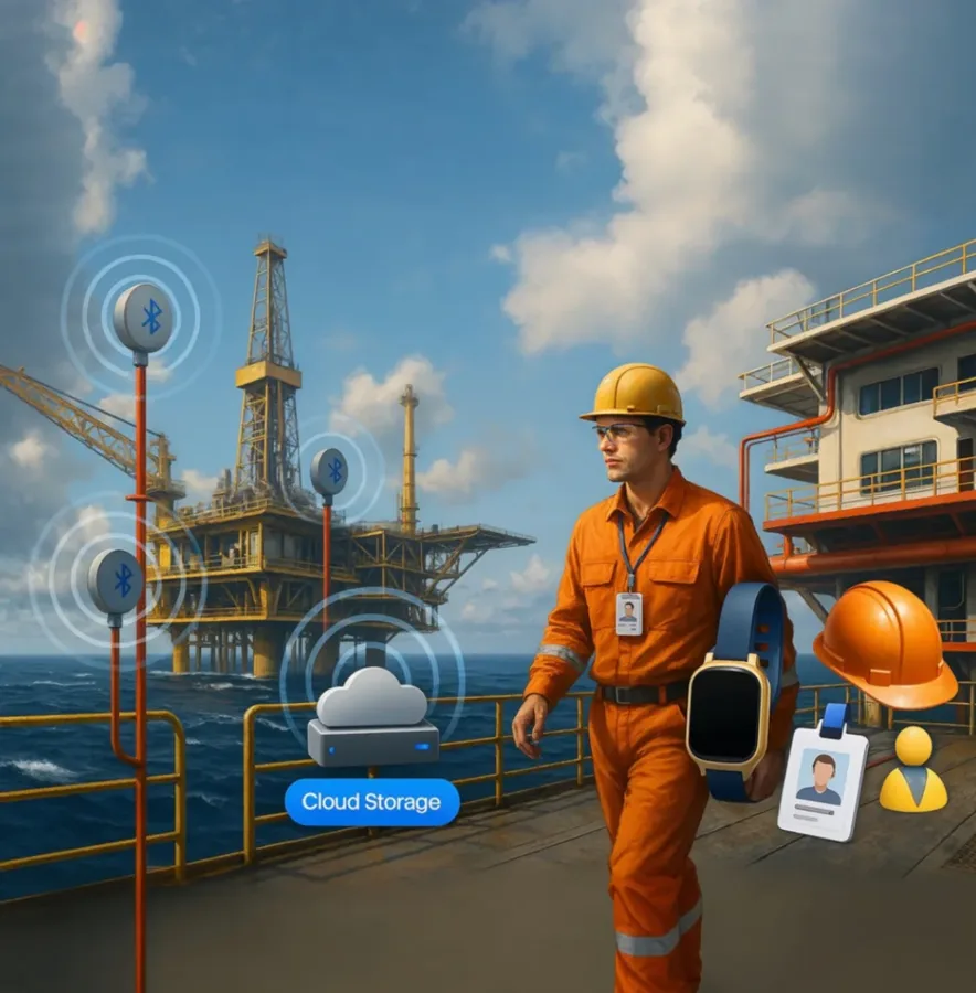 Offshore operations: Offshore safety with BLE