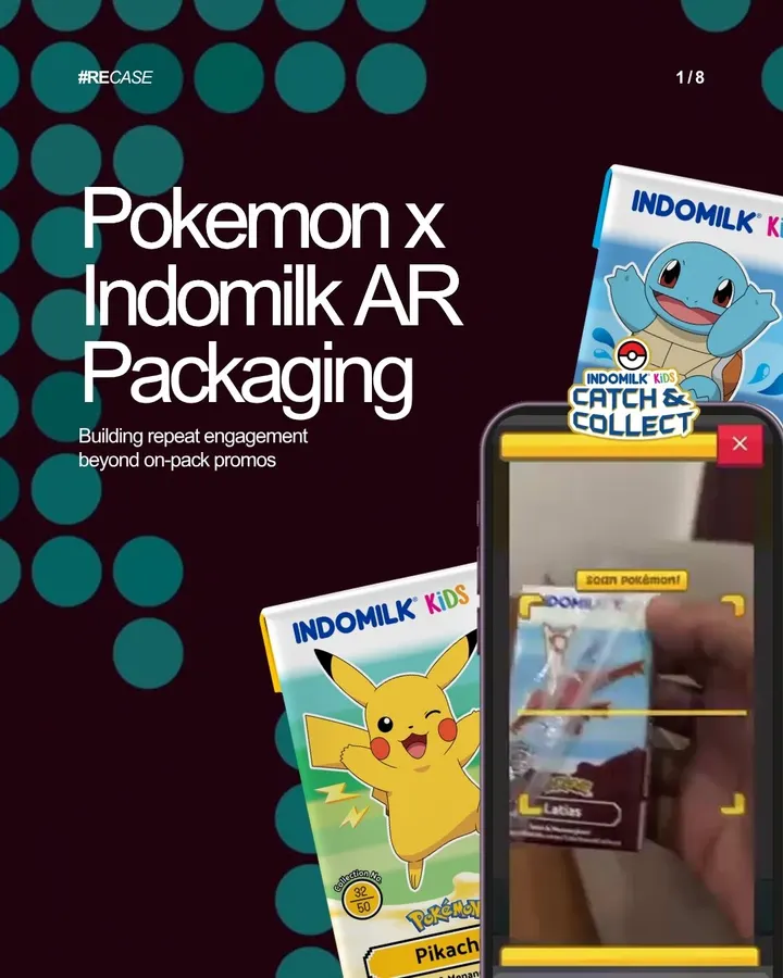 Indomilk Kids × Pokémon: Pokémon AR packaging