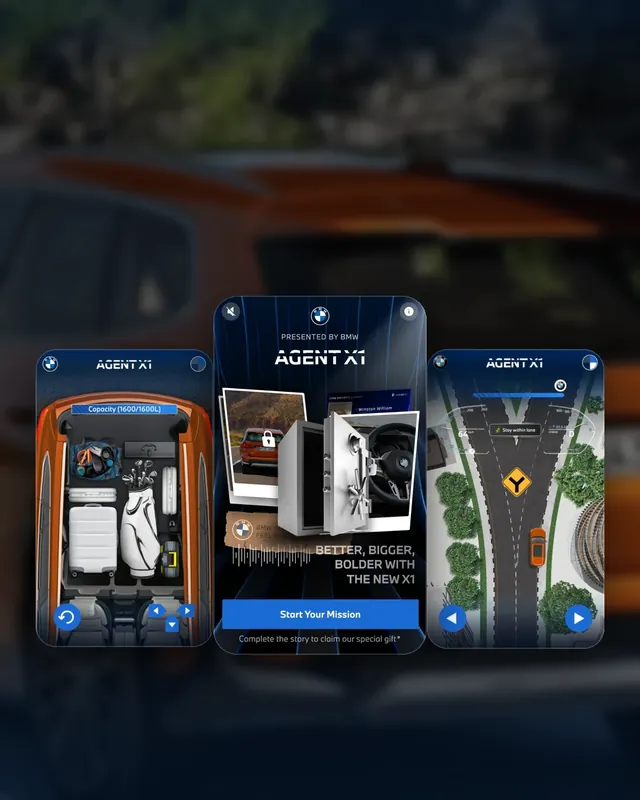 BMW: Agent X1: a spy-mission web game for the new BMW X1