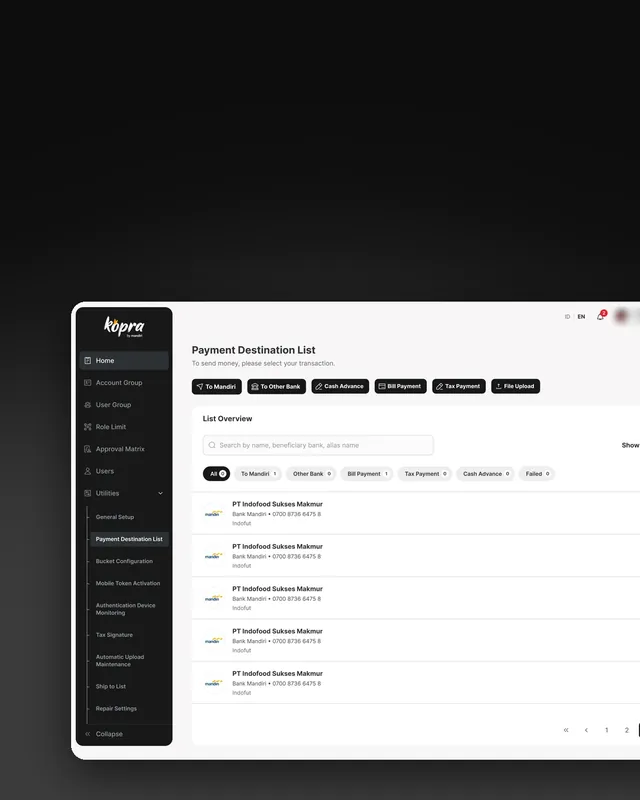 Bank Mandiri: Wholesale banking platform redesign