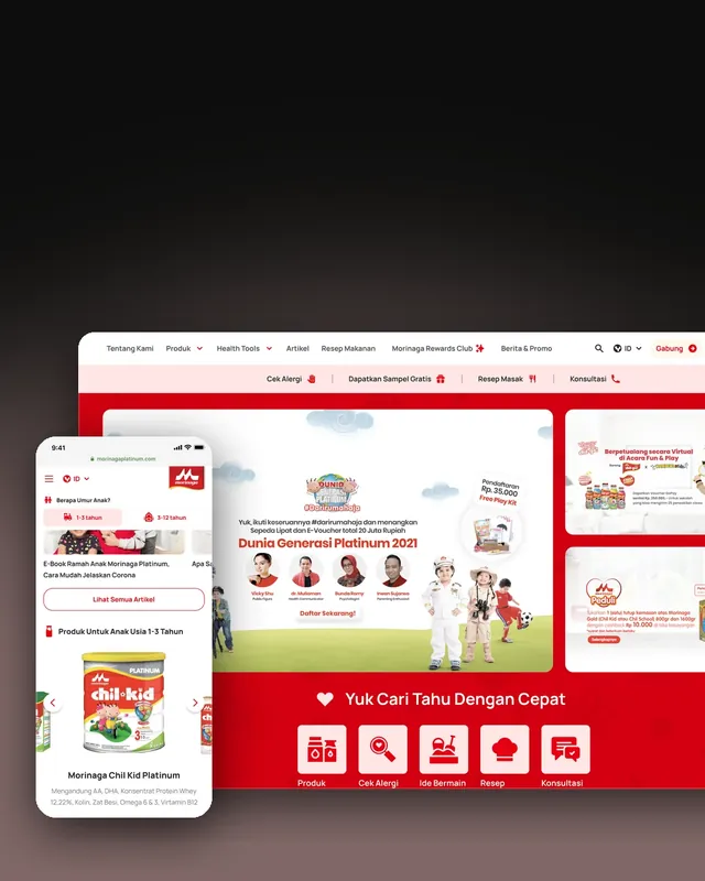 Morinaga Soya: A better website for parents of allergen-sensitive kids