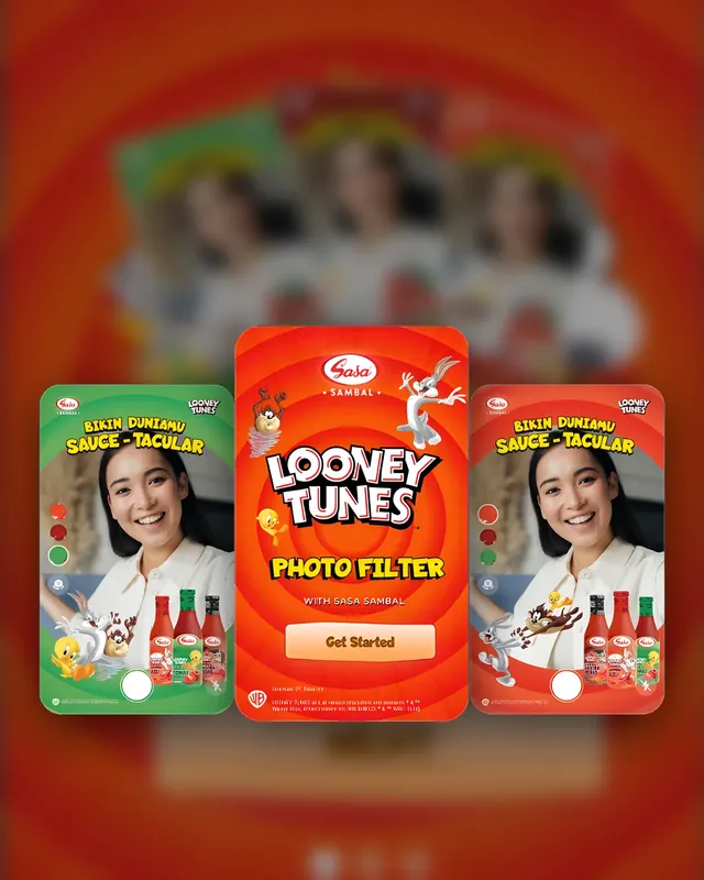 Sasa Sambal × Looney Tunes: Sauce-tacular: a Looney Tunes photo filter