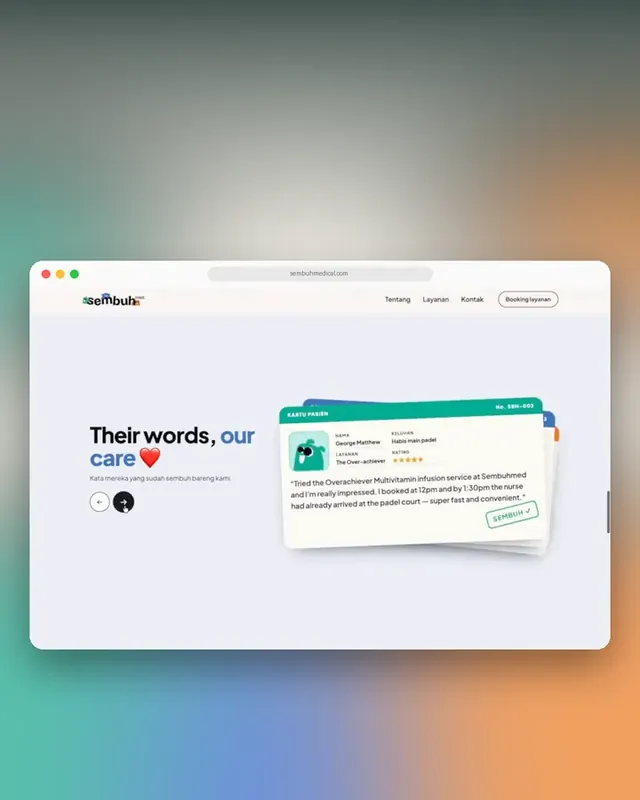 Sembuh: Revamping Sembuh’s home-care website