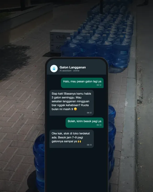 Le Minerale: AI WhatsApp ordering for gallon subscriptions